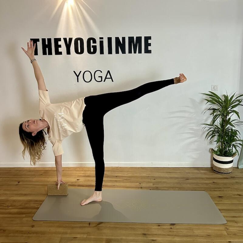 Tapis de yoga antidérapant Star Soleil Taupe Gold 5/5