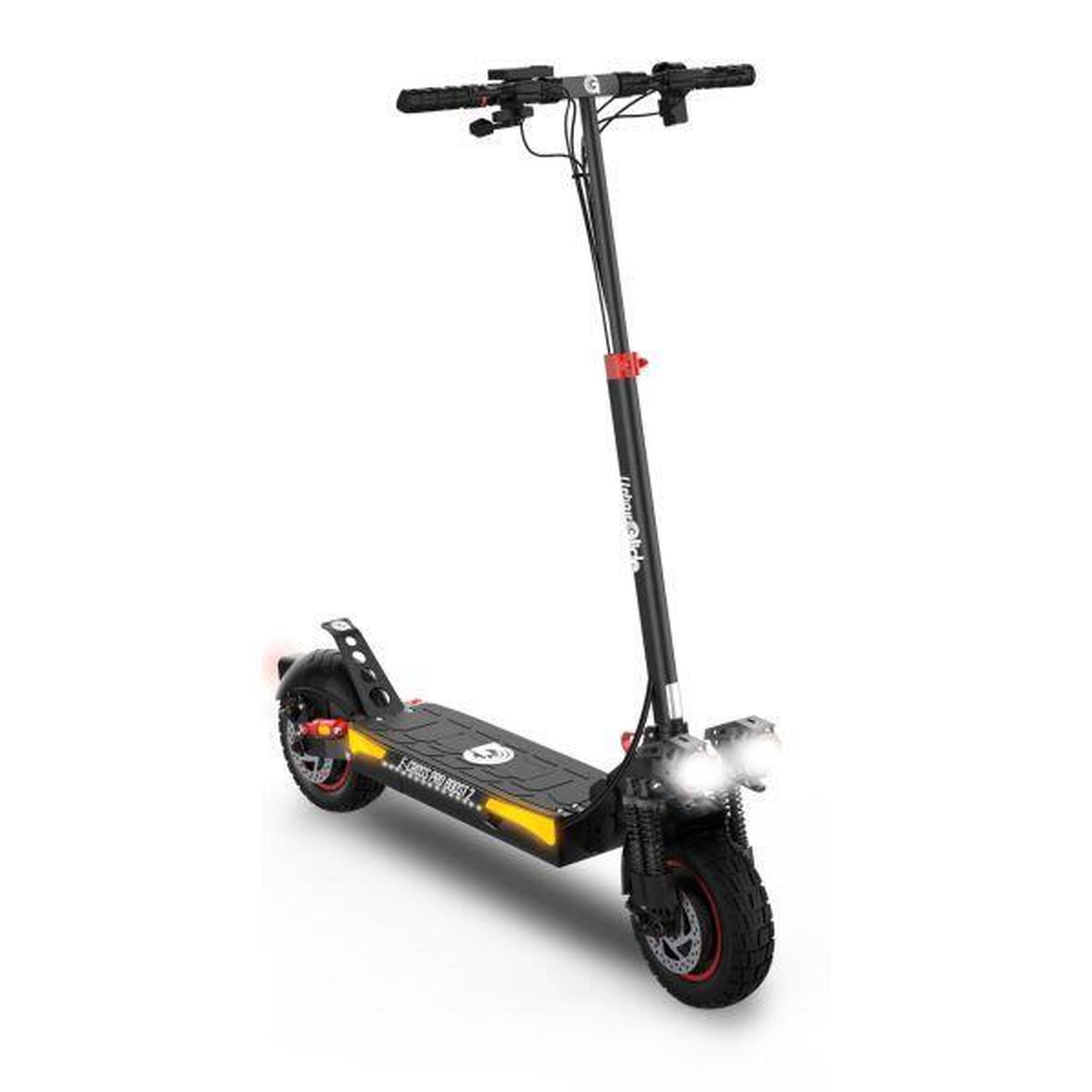 Urbanglide - Trottinette Électrique Urbanglide Ecross Pro Boost 2 – 50 Km D'Autonomie, Double - Trottinette Électrique - Noir - No Size - Decathlon