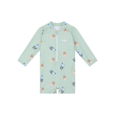 Swim essentials | bluey groen uv zwempak jongens - groen / 62/68
