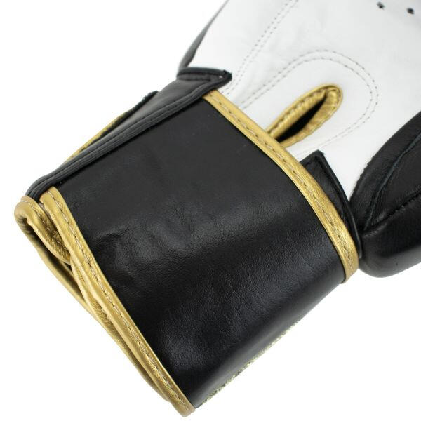 Gants de boxe en cuir - Warrior SE - Noir/Or 6/6