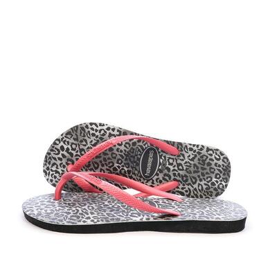 Infradito Donna Havaianas Slim Leopard Grigio/Rosa