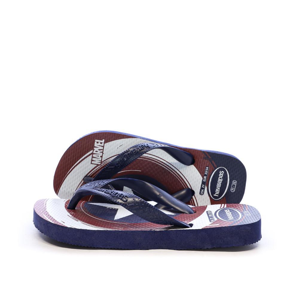 Havaianas - Tongs Marines Enfant Havaianas Hav Top Marvel Logomania - Claquettes - Bleu - Decathlon