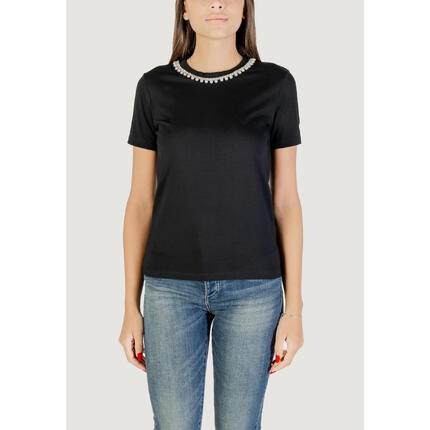 Koszulka crop top Kobieta ONLY Onljolly Life S/S Reg Pearl Top Jrs