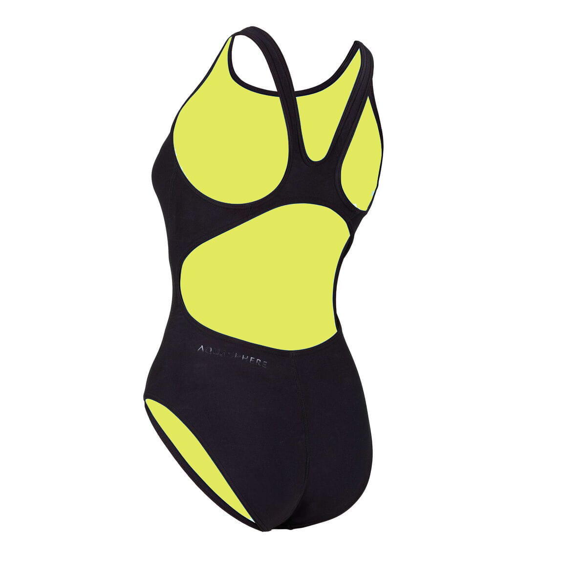 Maillot de Bain Femme Aquasphere Essentials Noir / Jaune 2/7