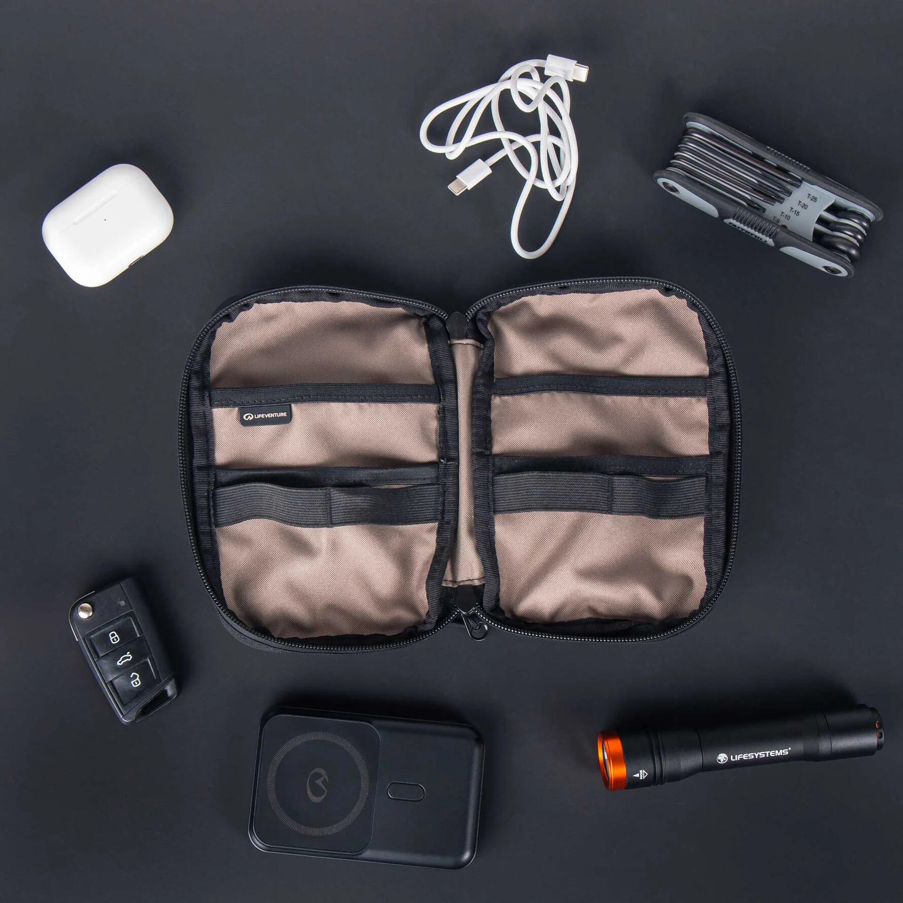 Pochette étanche LifeVenture X-Pac Gear Pouch VX21 noire 11,5x17x3,5 cm 6/7