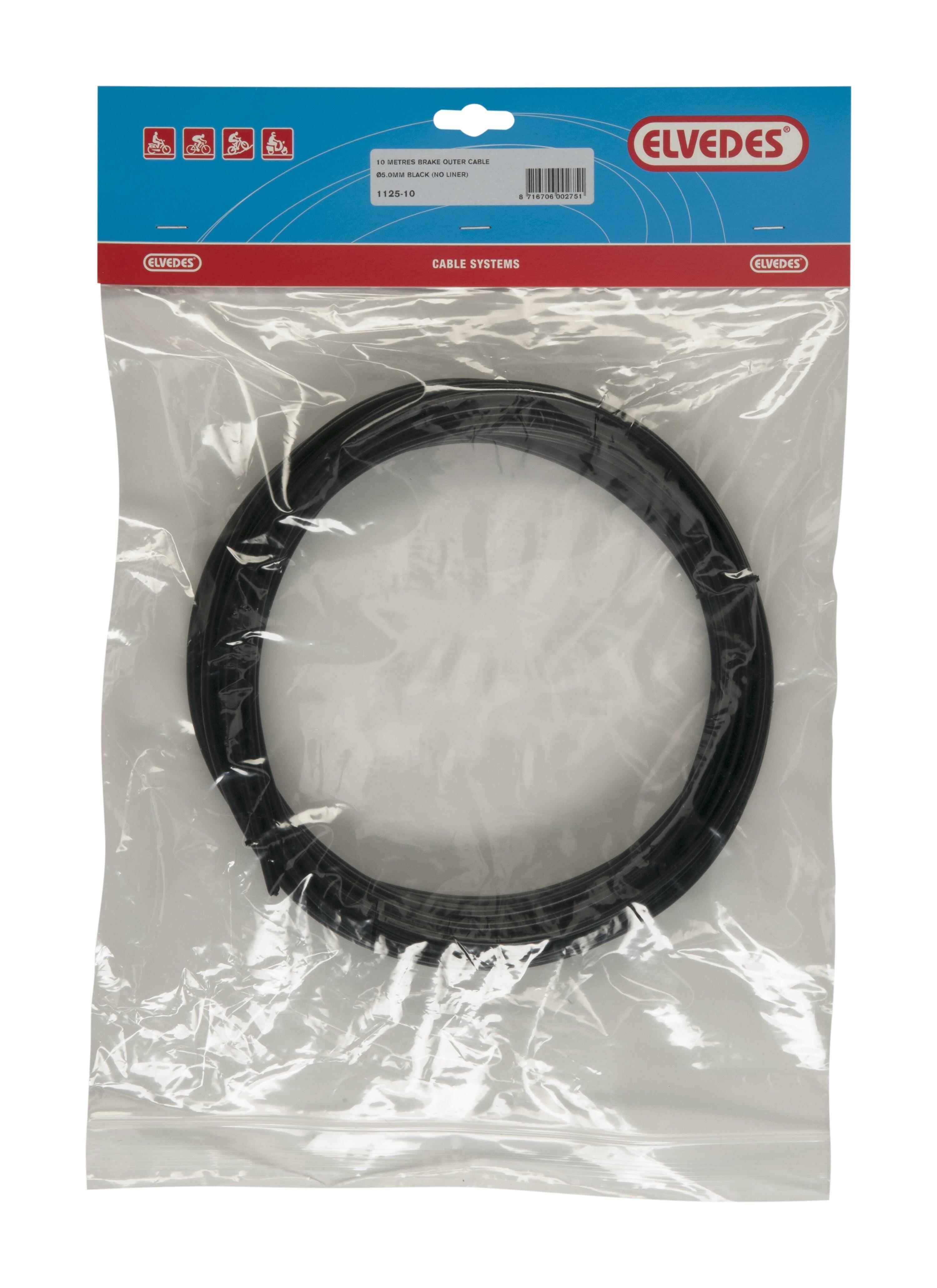 ELVEDES Elvedes BB1201A cavo esterno freno 5,0 mm — 10 m nero.