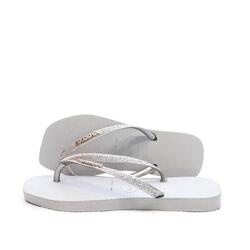 Tongs Grises Femme Havaianas Hav Square Glitter Ice
