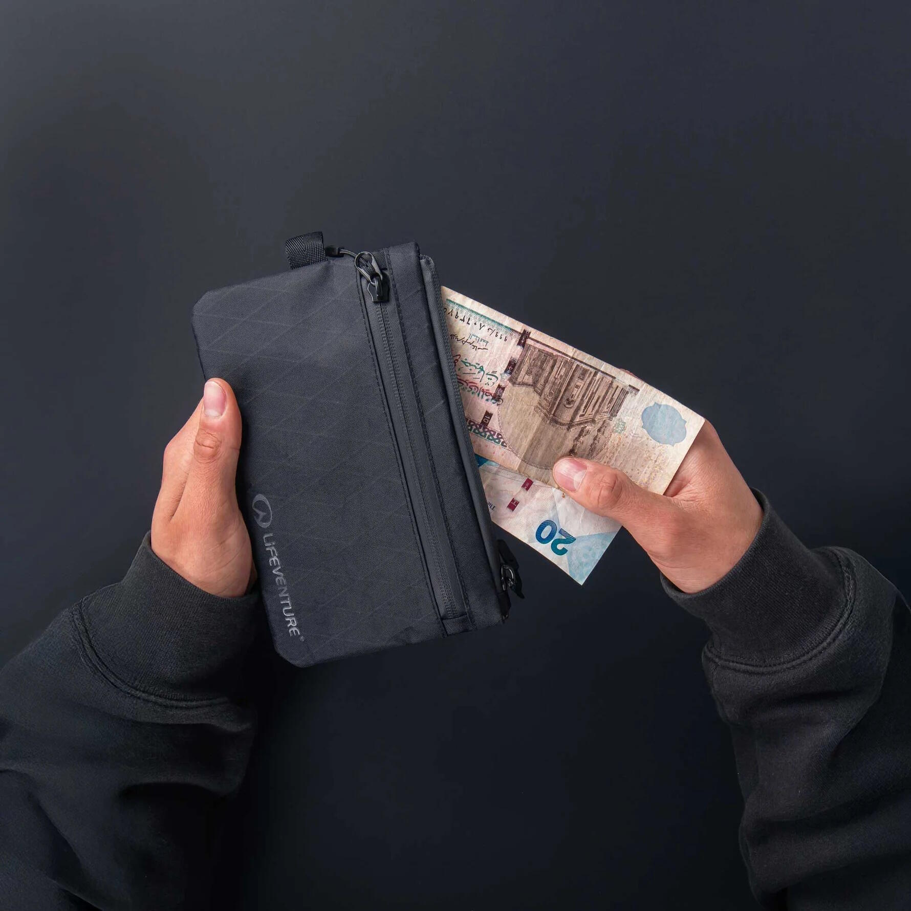 Etui podróżne LIFEVENTURE X‑Pac Zip Pouch kompaktowe z tkaniny X‑Pac odpornej 4/5