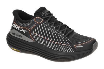 Skechers MAX CUSHIONING Schuhe schwarz Reflektor Slip-Ins 220936