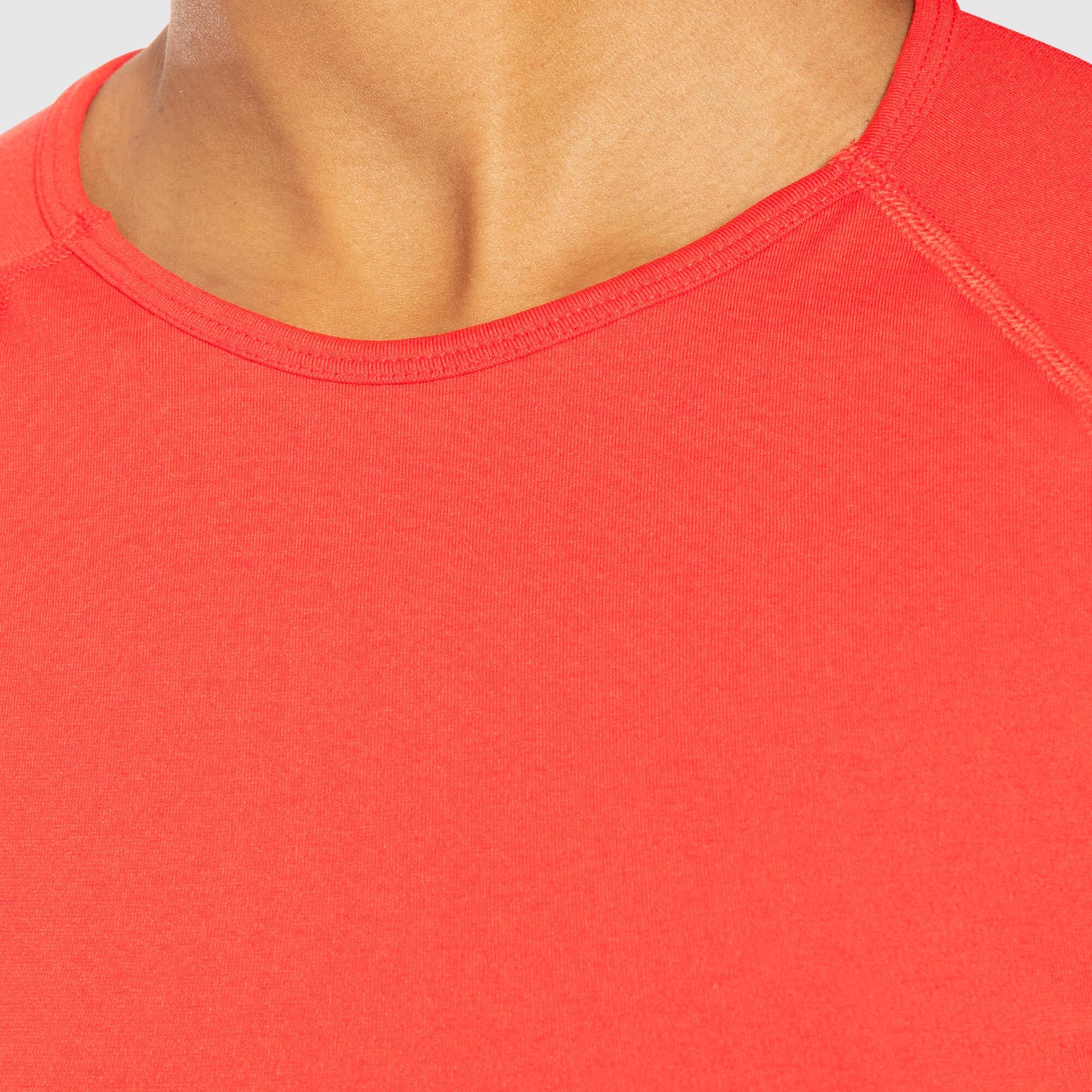 Damen Crop Longsleeve Bethy Rot 4/5