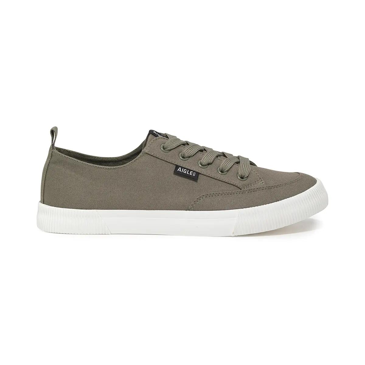 Basket basse en coton TAMARIX Homme Kaki 1/4