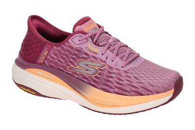 Skechers MAX CUSHIONING Schuhe rot pink Slip-Ins 128905