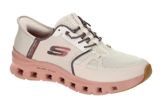 Skechers Glide Step Schuhe beige altrosa SLIP INS 150420