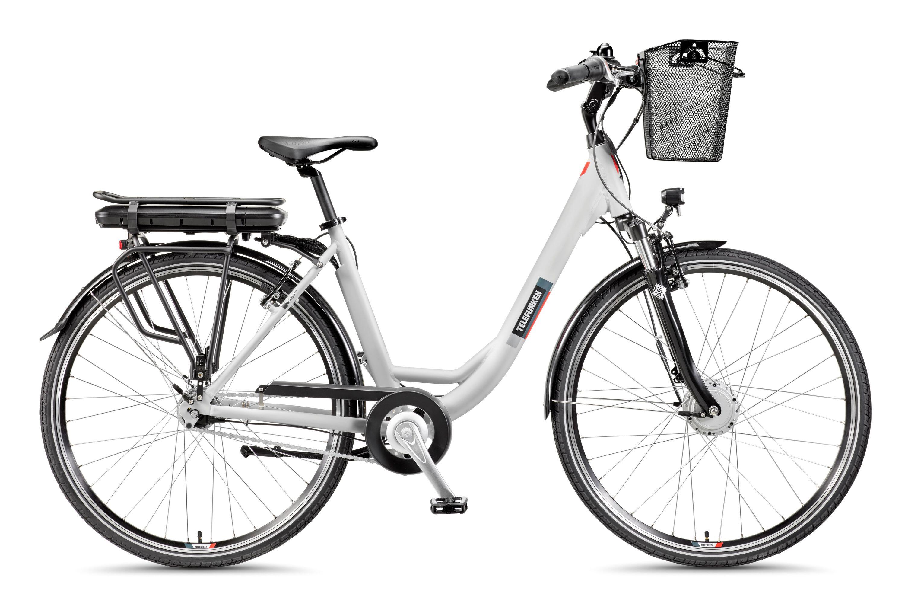 E-Bike RC667 28 Zoll 7-Gang Pedelec City Elektrofahrrad Rücktrittbremse weiß 2/7
