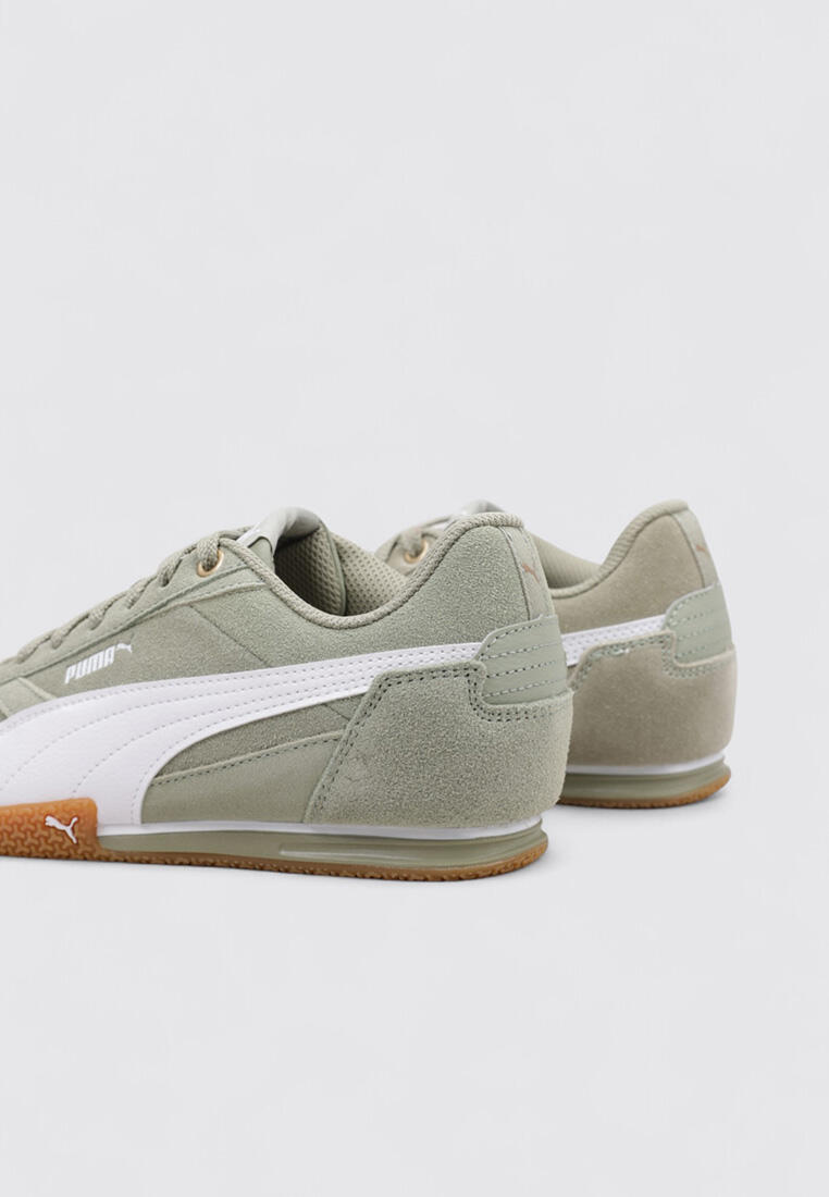 PUMA Club II Era Suede — Baskets femme cuir vert 4/5