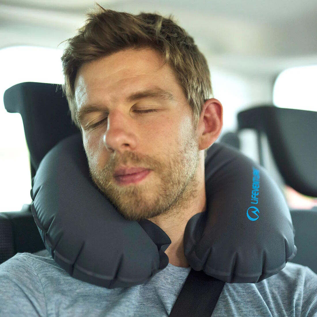 LIFEVENTURE Poduszka podróżna INFLATABLE NECK PILLOW 2/6