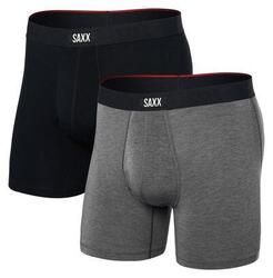 Boxer Saxx Vibe Xtra Fly (Pack de 2) Noir/Gris Homme
