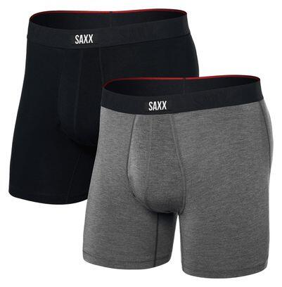 Boxer Saxx Vibe Xtra Fly (Pack de 2) Noir/Gris Homme