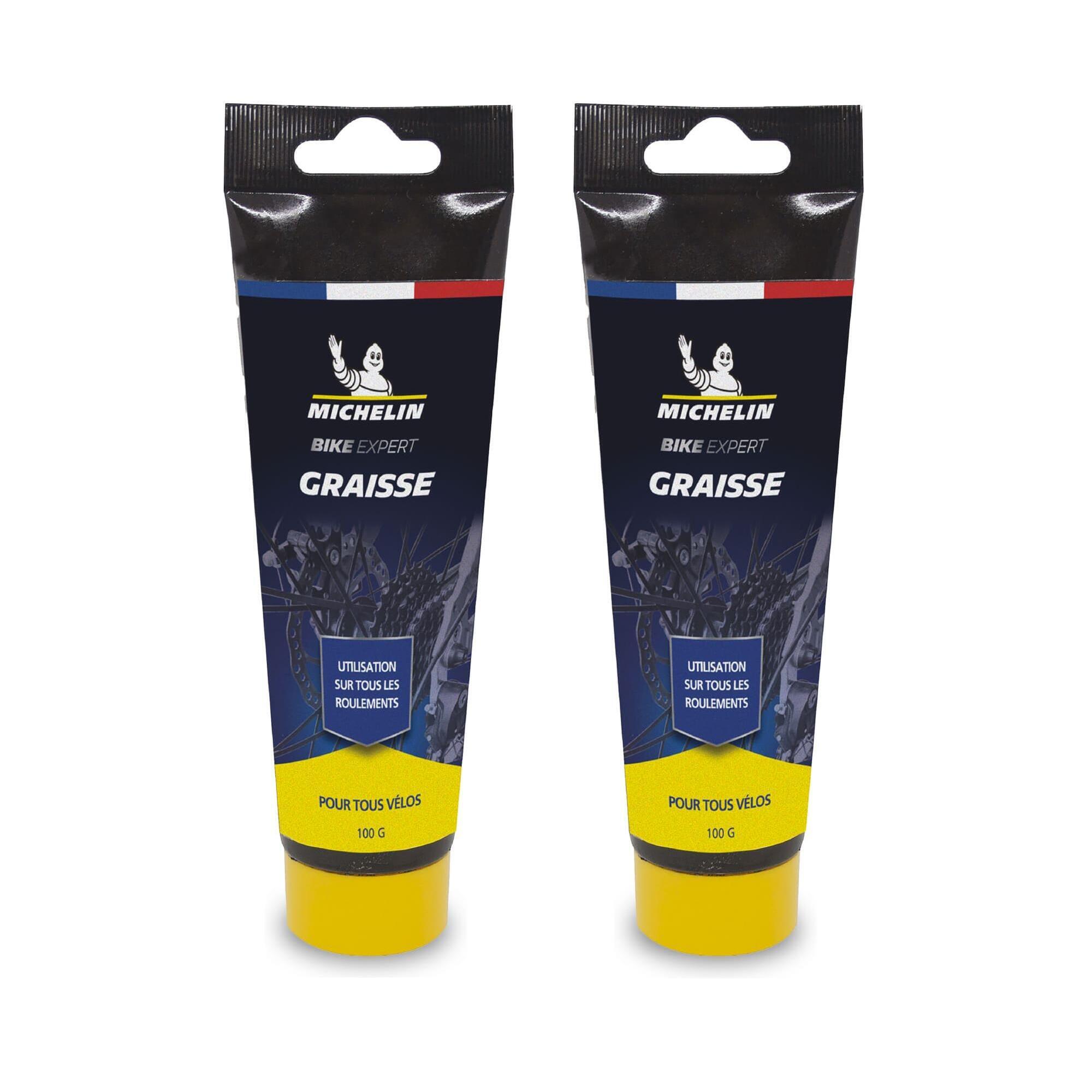 Michelin - Lot De 2 Tubes Graisse Lithium Michelin 100gr Lubrification Haute Performance - Lubrifiant - Bleu - No Size - Decathlon