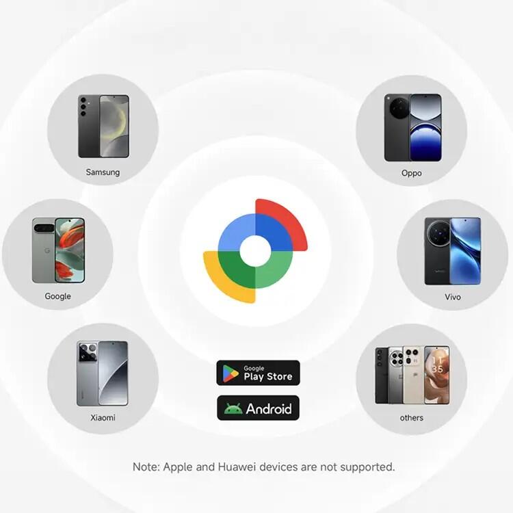 Lokalizator czarny x3 z czarnym etui dla Android MILI MiTag Go 6/7