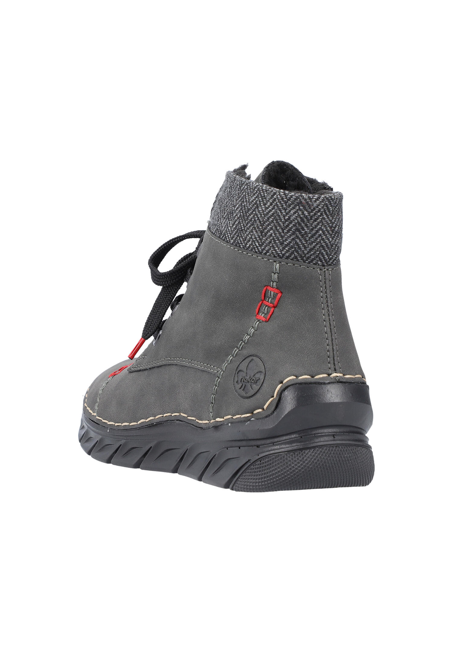 Rieker Damen Schnürstiefel Stiefelette Stiefel Warmfutter 55031-45 dunkelgrau 5/7