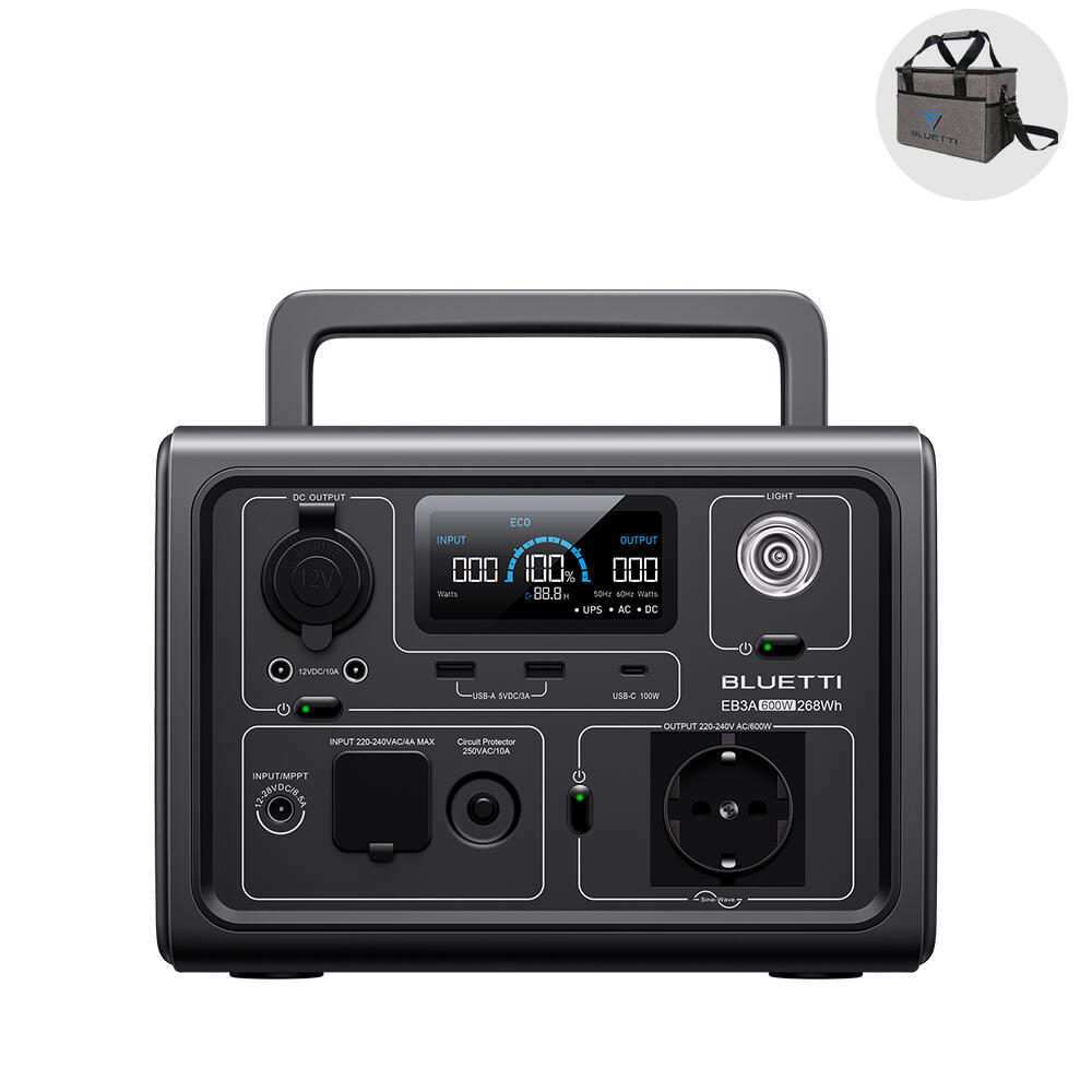 BLUETTI Gerador de energia portátil BLUETTI EB3A BackUp de Bateria LiFePO4 de 268W