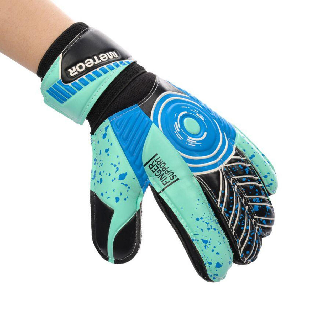 Gants De Gardien De But DEFENSE Adulte (Bleu / Noir) 3/4