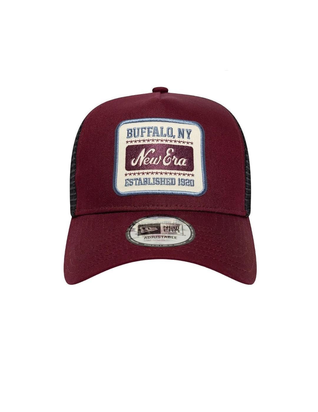 Casquette pour homme New Era Patch Grenat 3/4