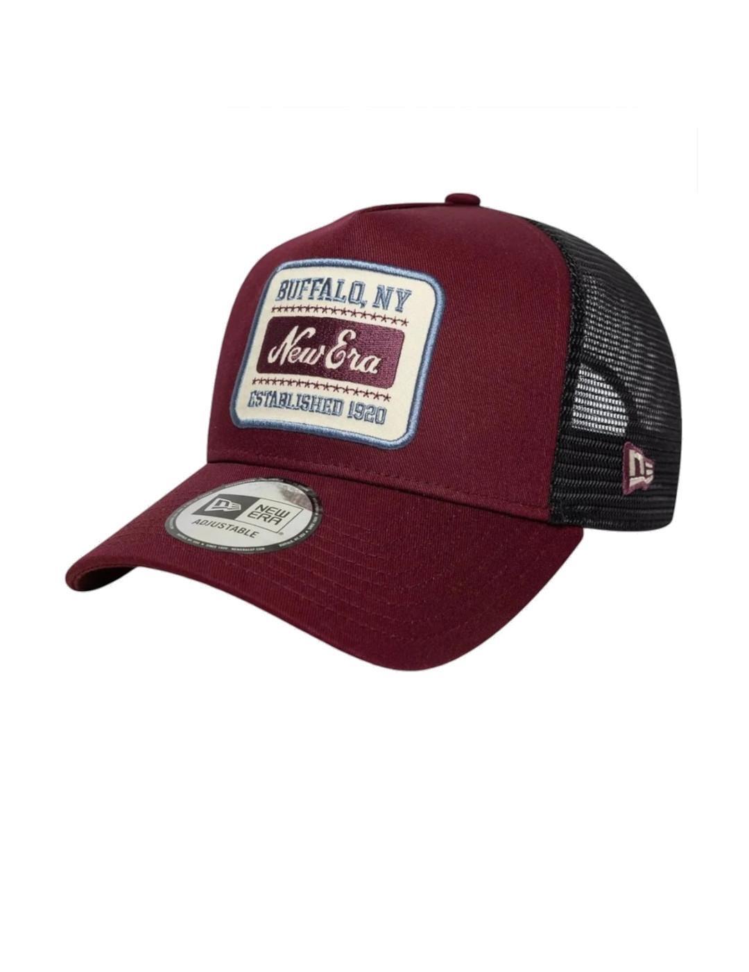 Casquette pour homme New Era Patch Grenat 1/4