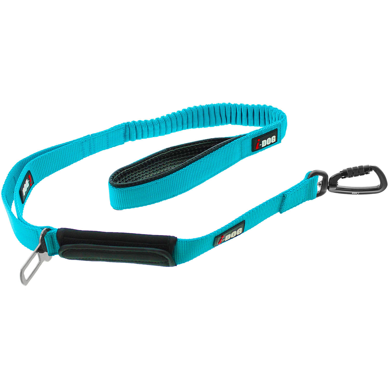 I-DOG Guinzaglio per cani elastico con moschettone di sicurezza I-DOG Confort Pro Max