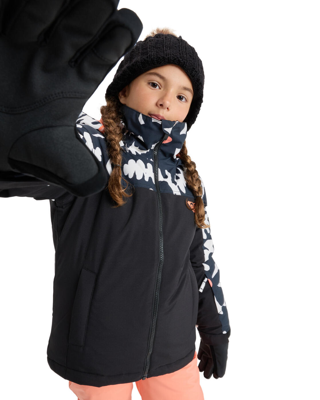 Funktionelle Snow-Jacke GALAXY Schwarz Meisjes 8-16 3/4