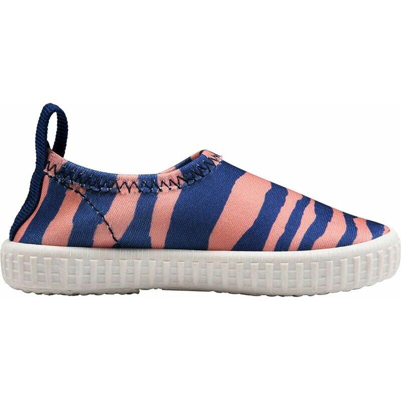 Swim Essentials Zapatos acuáticos para niños - azul/naranja - Vibrant Stripes - 2/4