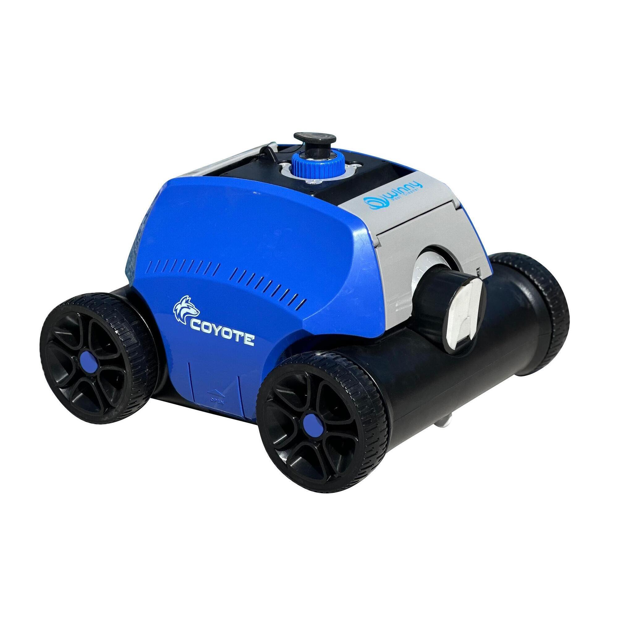 Poolstar - Robot Piscine Autonome Coyote – Nettoyage Fond – Batterie Li-ion 100 Min - Robot De Piscine - Bleu|gris - No Size - Decathlon