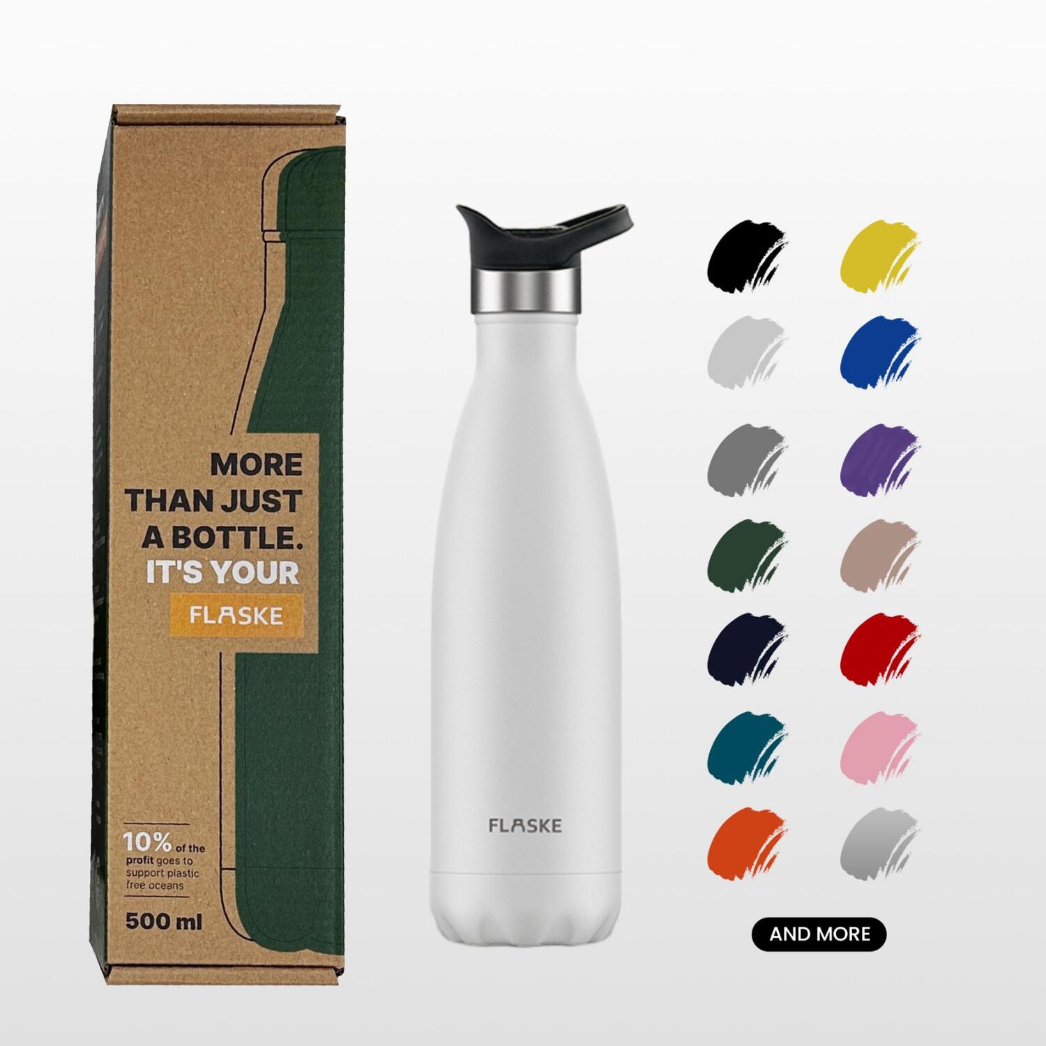 FLASKE Sports Bottle 500ML / Ice 2/4