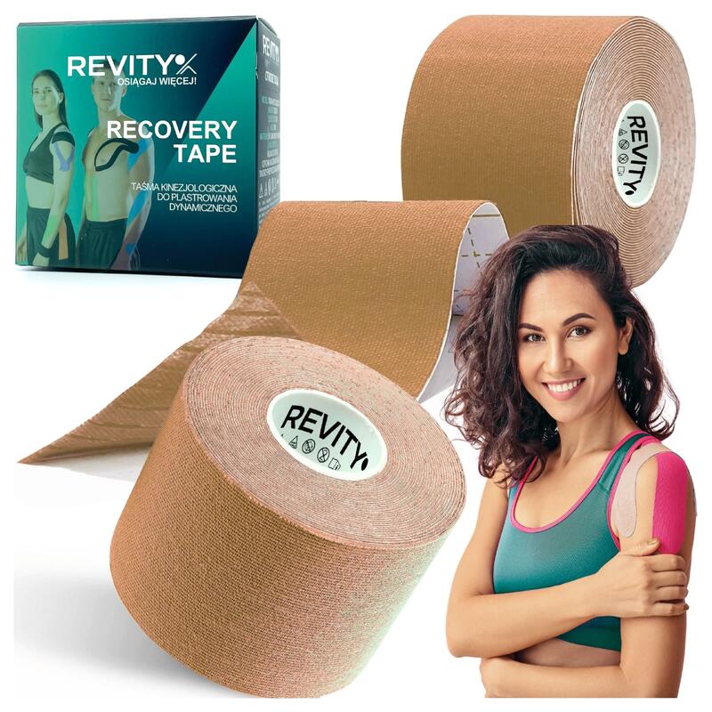 Kinesiology tape 1 szt. 5m Tejpy taśma kinezjologiczna plastry kinesio na kolano