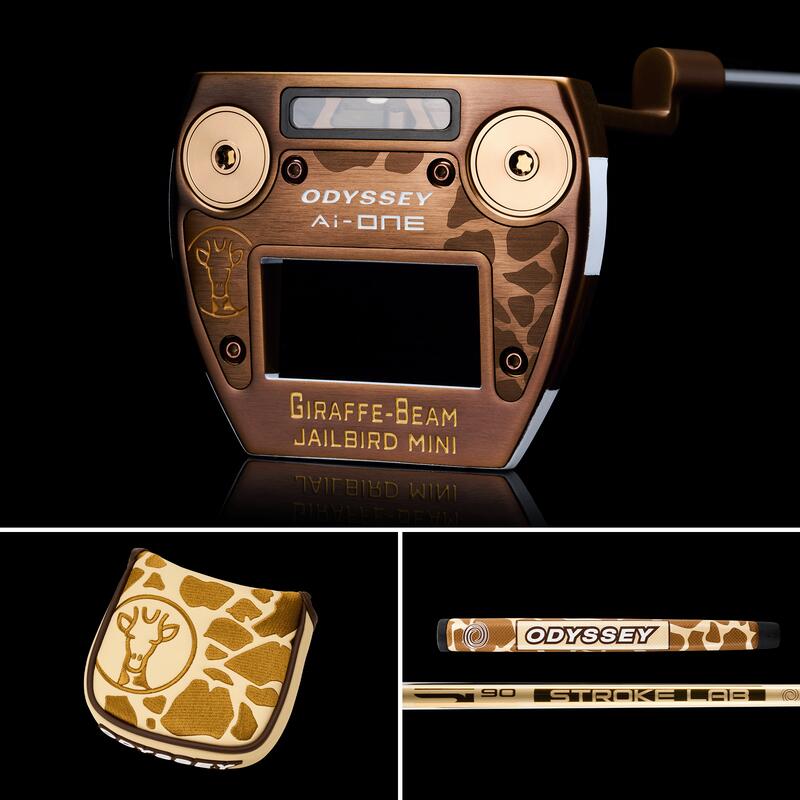 ODYSSEY Ai-ONE GIRAFFE BEAM JAILBIRD MINI GOLF PUTTER - 34