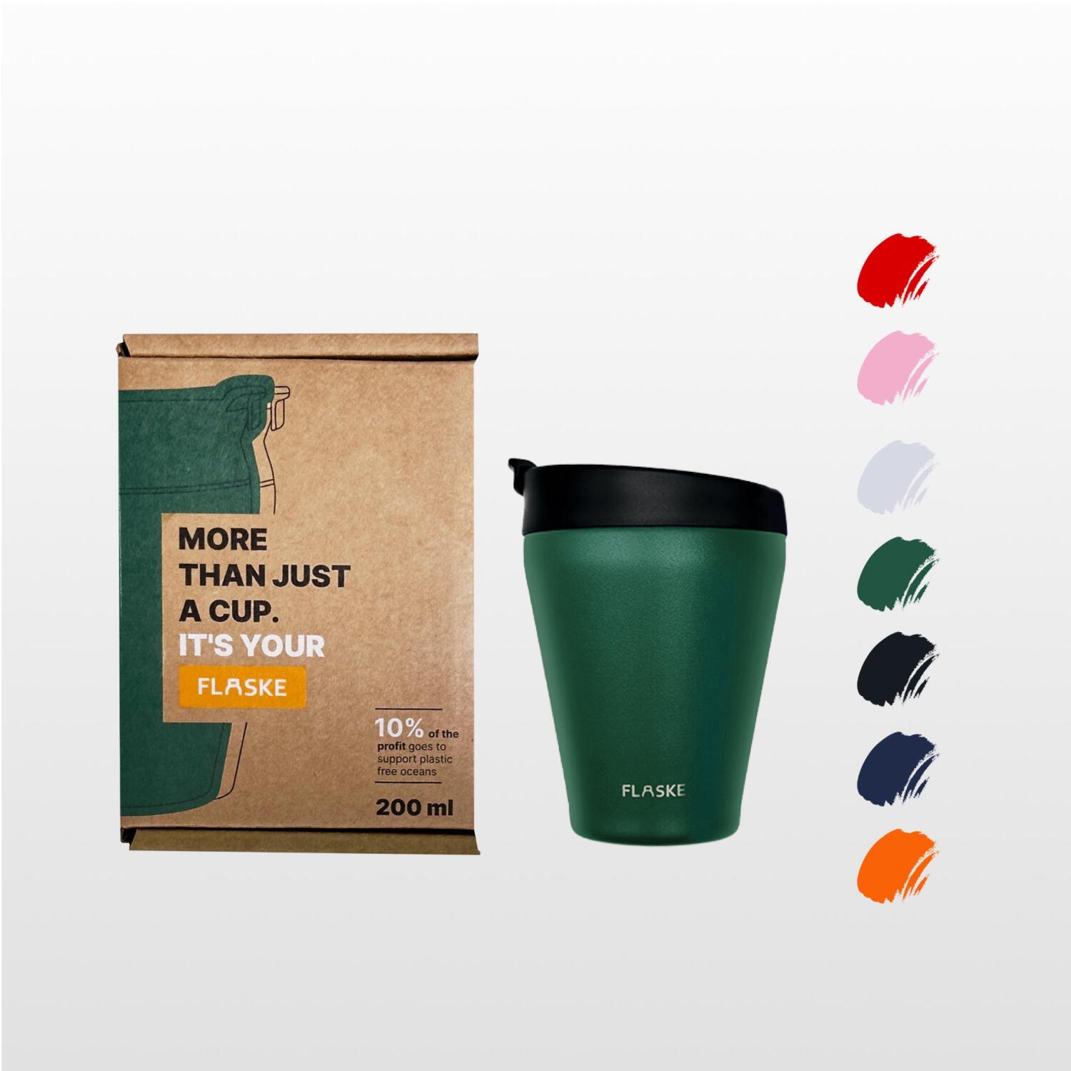 FLASKE Coffee Cup 200ML / Moss 2/6