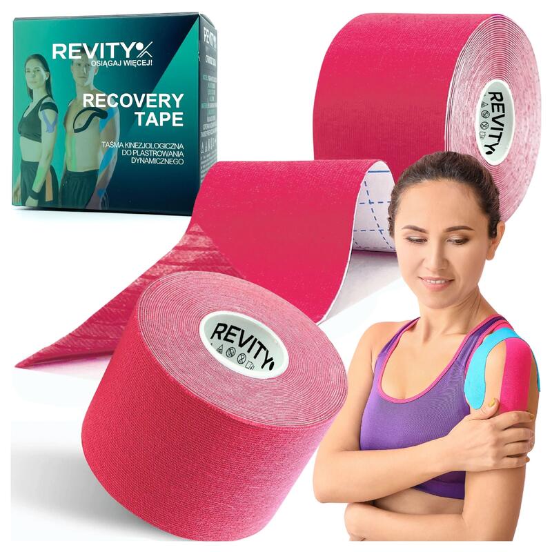 Kinesiology tape 1 szt. 5m Tejpy taśma kinezjologiczna plastry kinesio na kolano