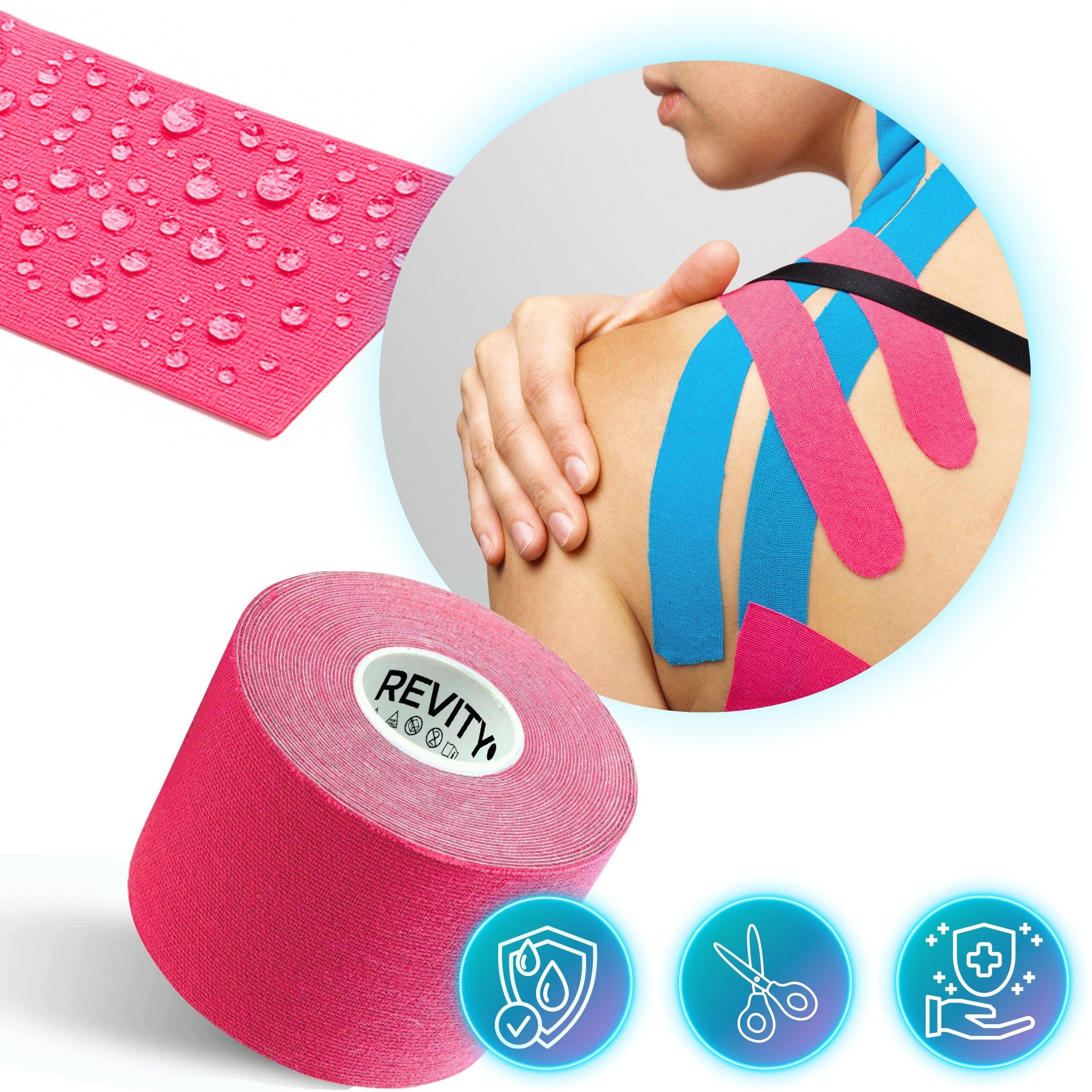 Tape kinésiologique 5 m x 5 cm, dispositif médical Revity Recovery Kinesio Tape 6/7