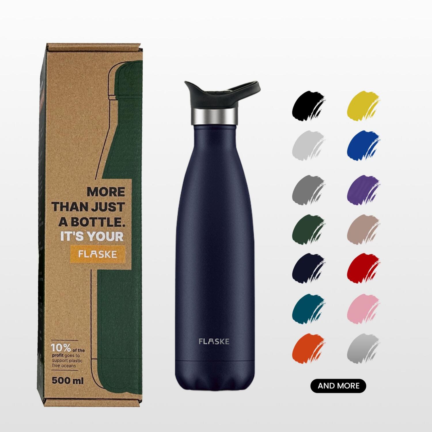 FLASKE Sports Bottle 500ML / Shade 2/4