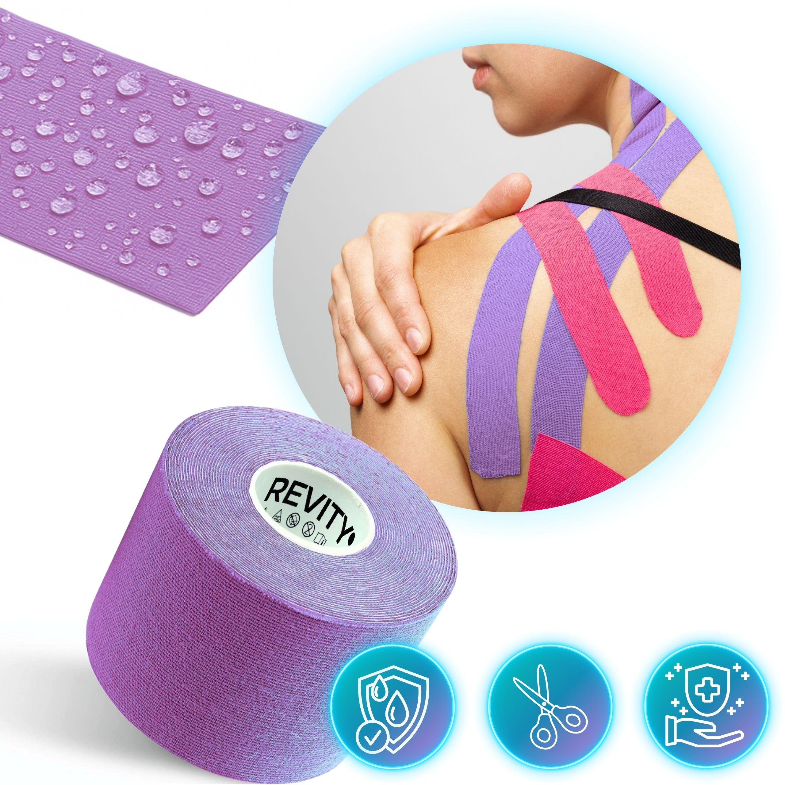 Cinta kinesiológica 5 m × 5 cm, venda de sujeción Kinesiotape - Recovery Tape 6/7