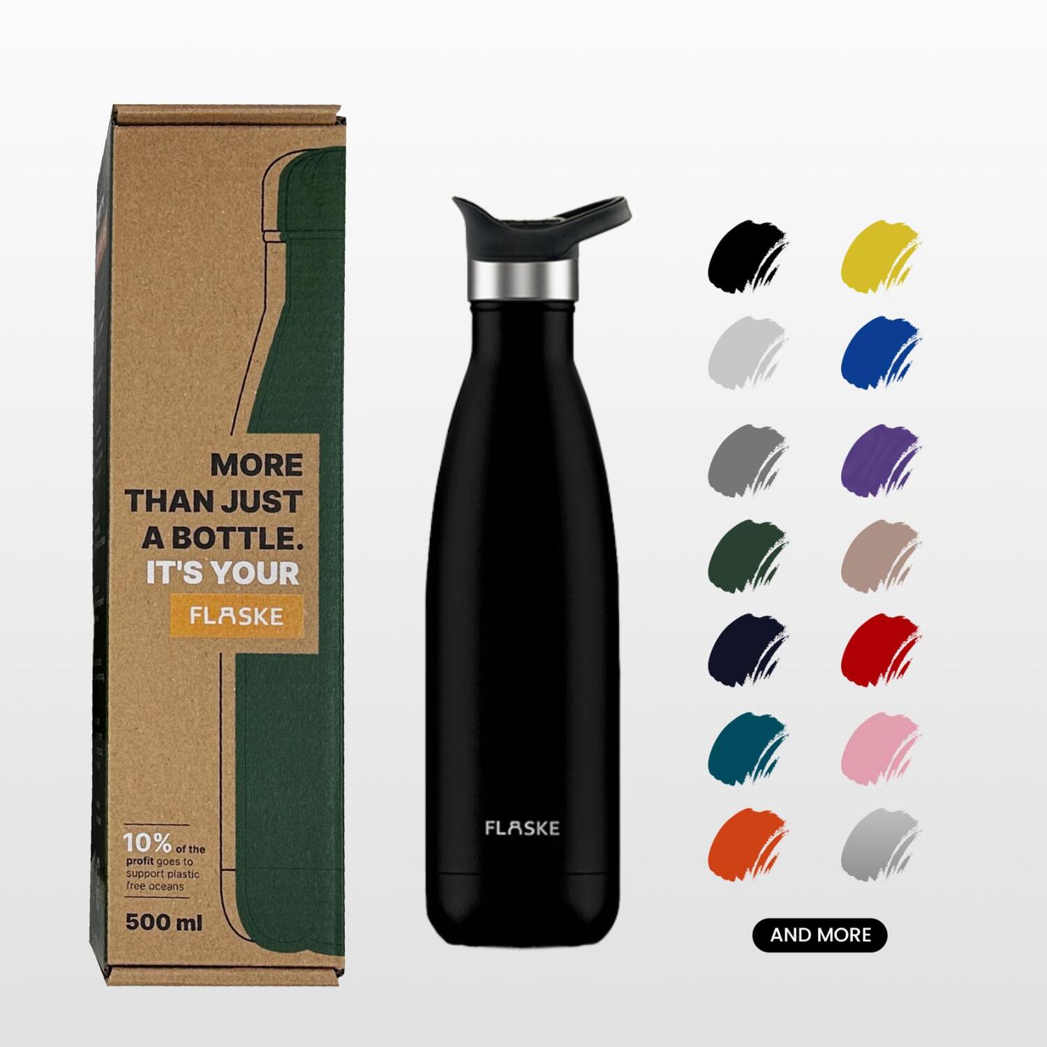 FLASKE Sports Bottle 500ML / Night 2/4
