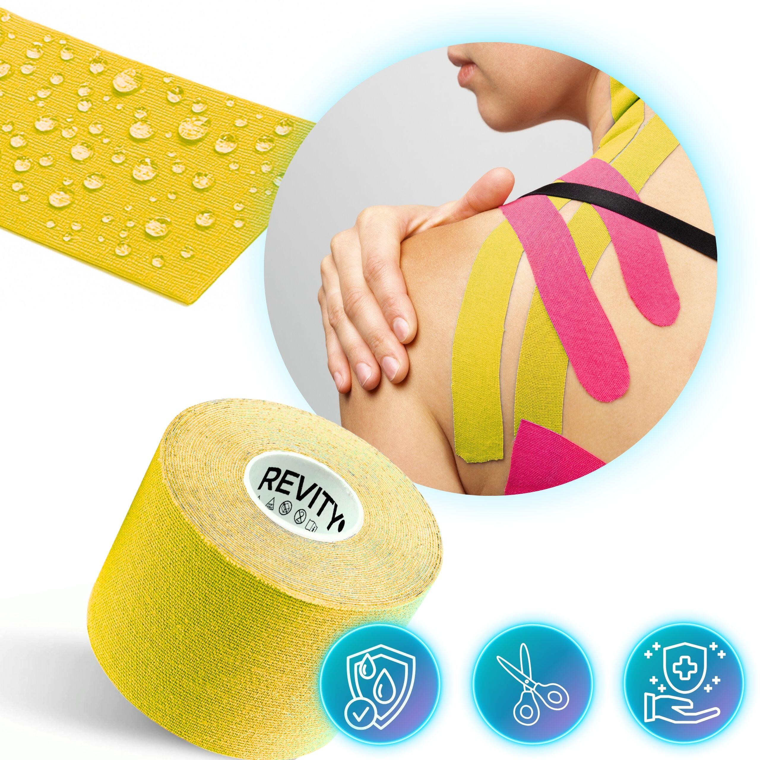Cinta kinesiológica 5 m × 5 cm, venda de sujeción Kinesiotape - Recovery Tape 6/7