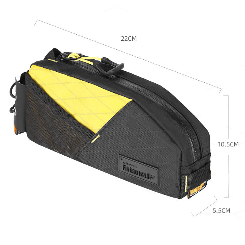 Torba rowerowa na ramę płetwa Rhinowalk BHD0014 1,2L rzepy/bolt on 6/7