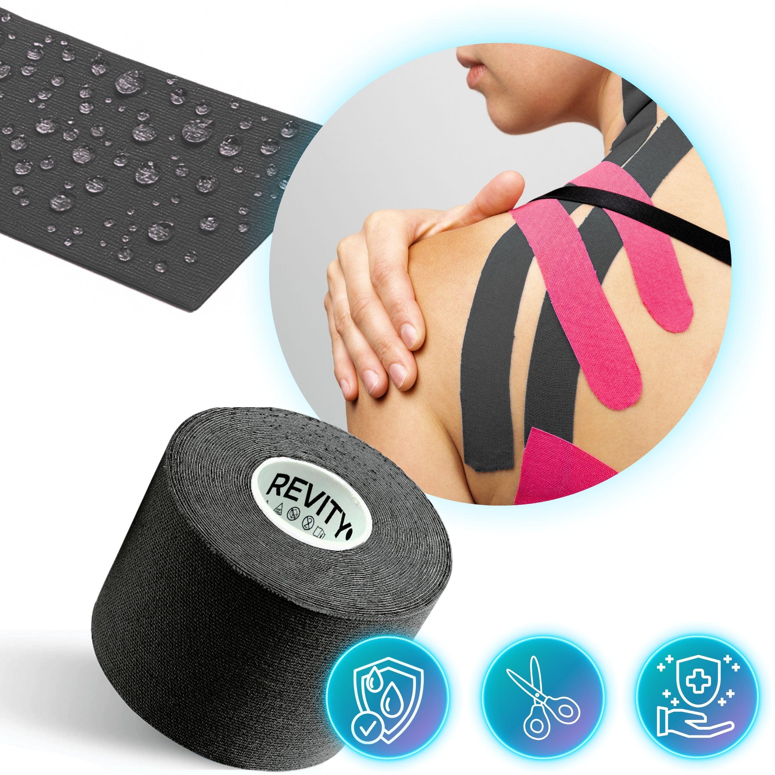 Tape kinésiologique 5 m x 5 cm, dispositif médical Revity Recovery Kinesio Tape 6/7