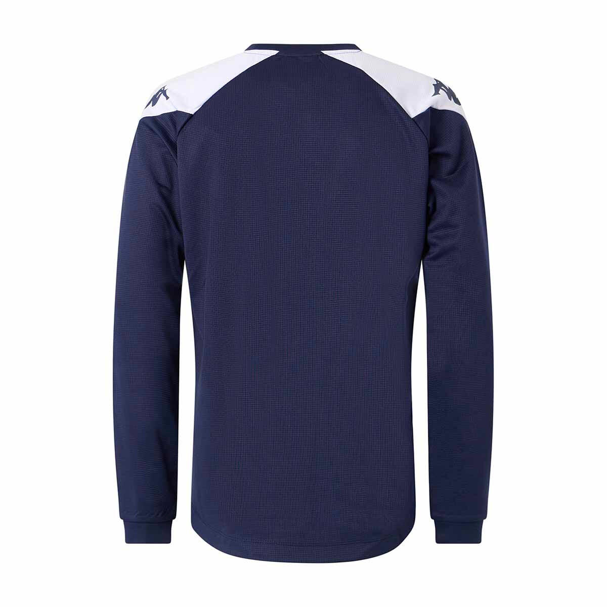Sweatshirt manches longues garçon Lido bleu 4/4