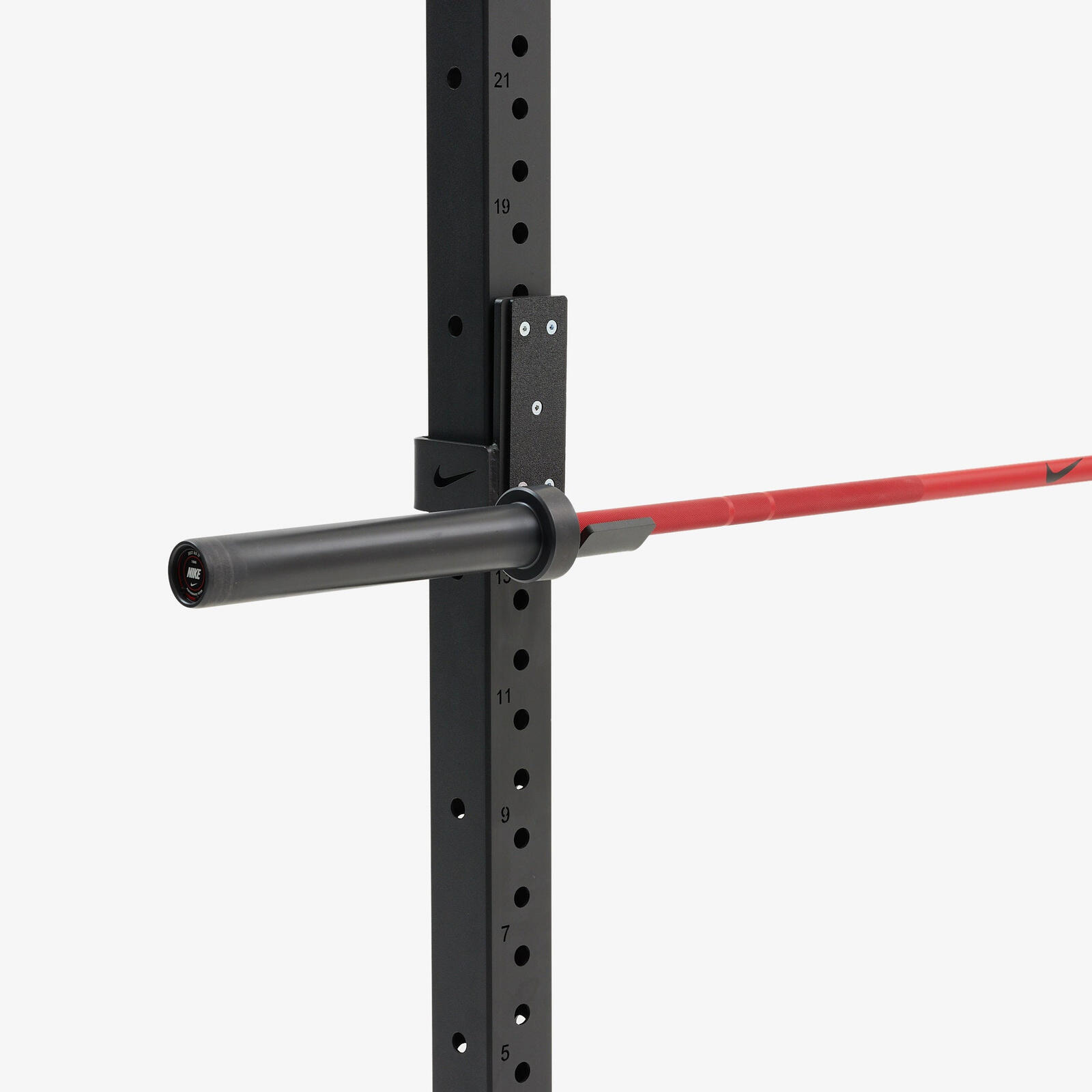 Gryf Nike Coated Premium Barbell Red Swoosh 20 Kg 7/7