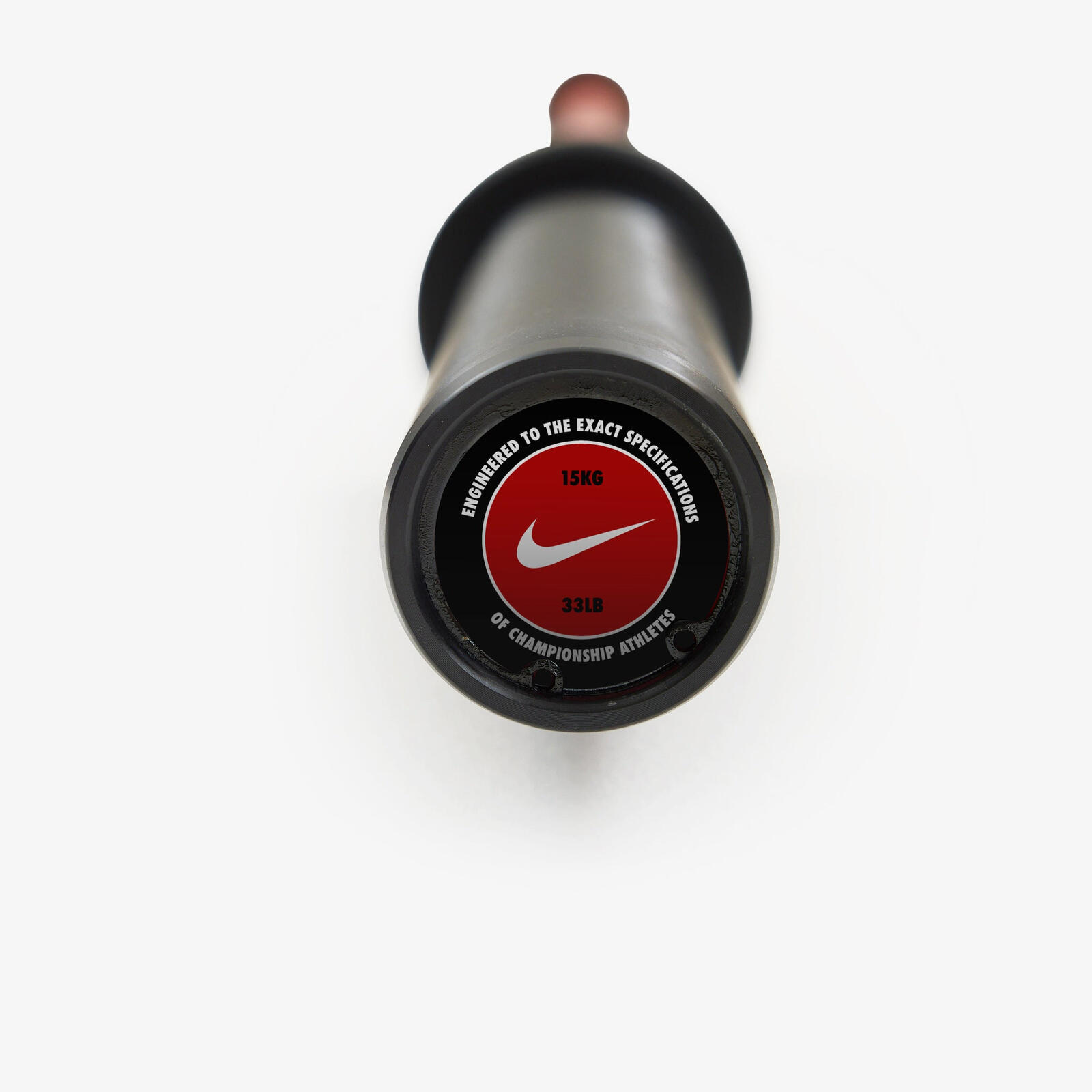 Gryf Nike Coated Premium Barbell Red Swoosh 20 Kg 5/7