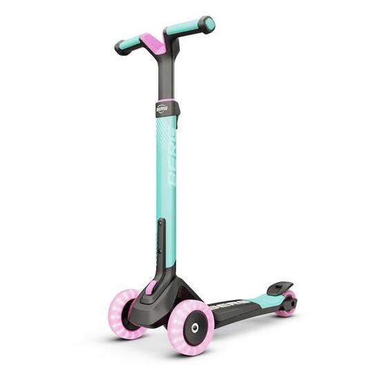 Trottinette pliable BERG Nexo à 3 roues avec roues avant LED Menthe