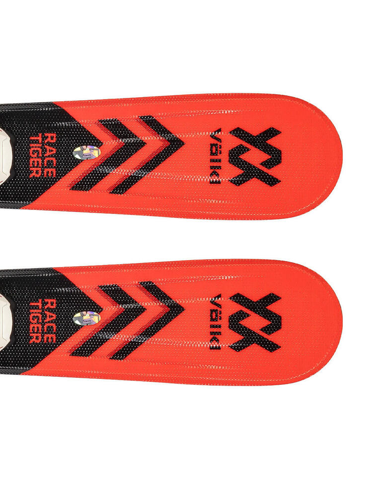 Narty dziecięce VÖLKL RACETIGER JR + wiązanie MARKET FDT 4.5 z GRIP WALK